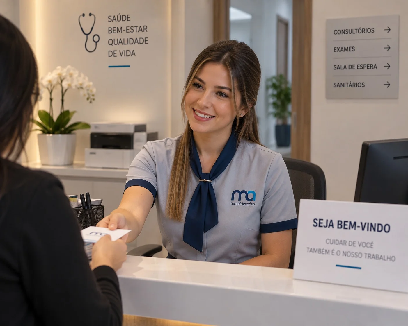 assistente de recepção