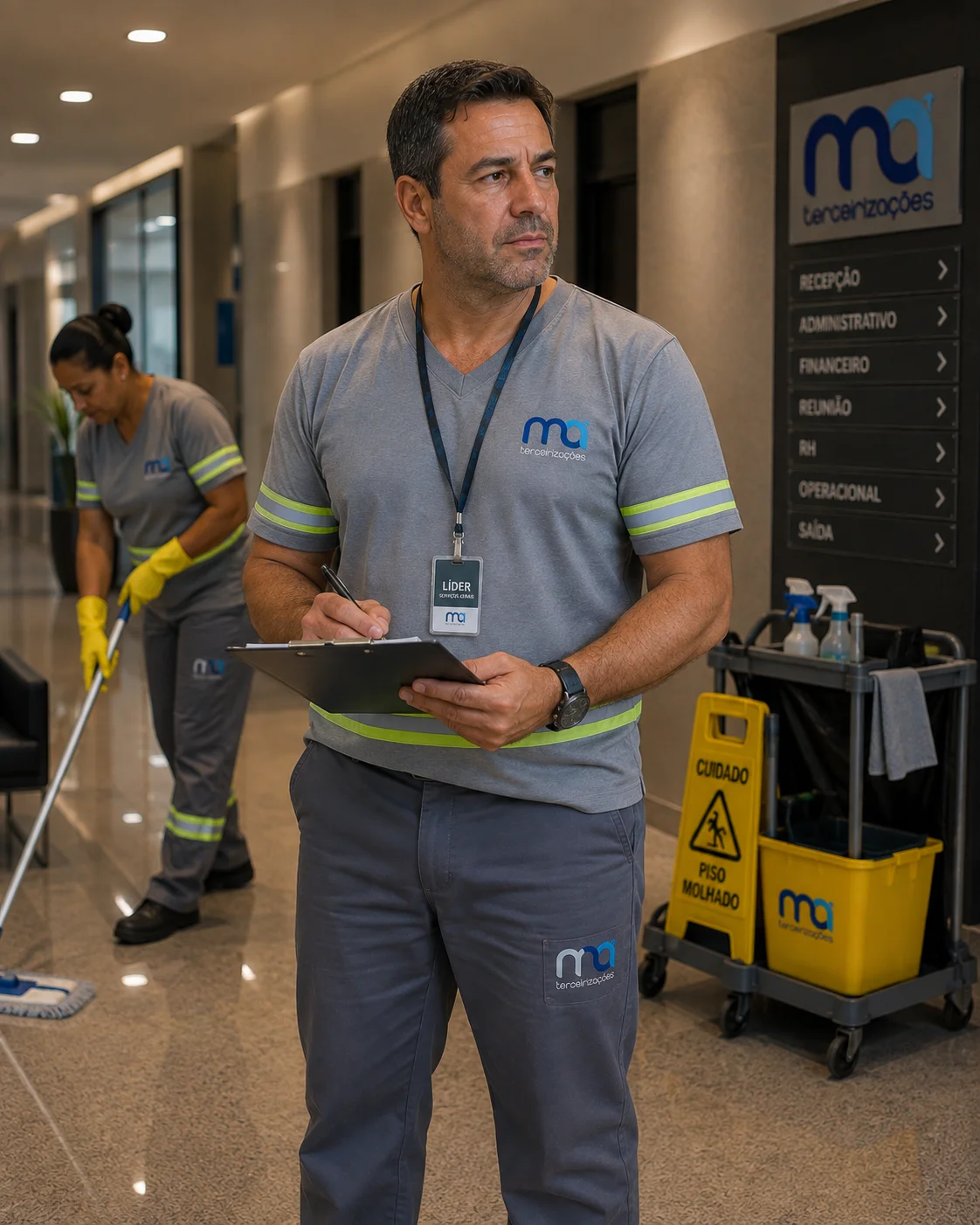líder de serviços gerais